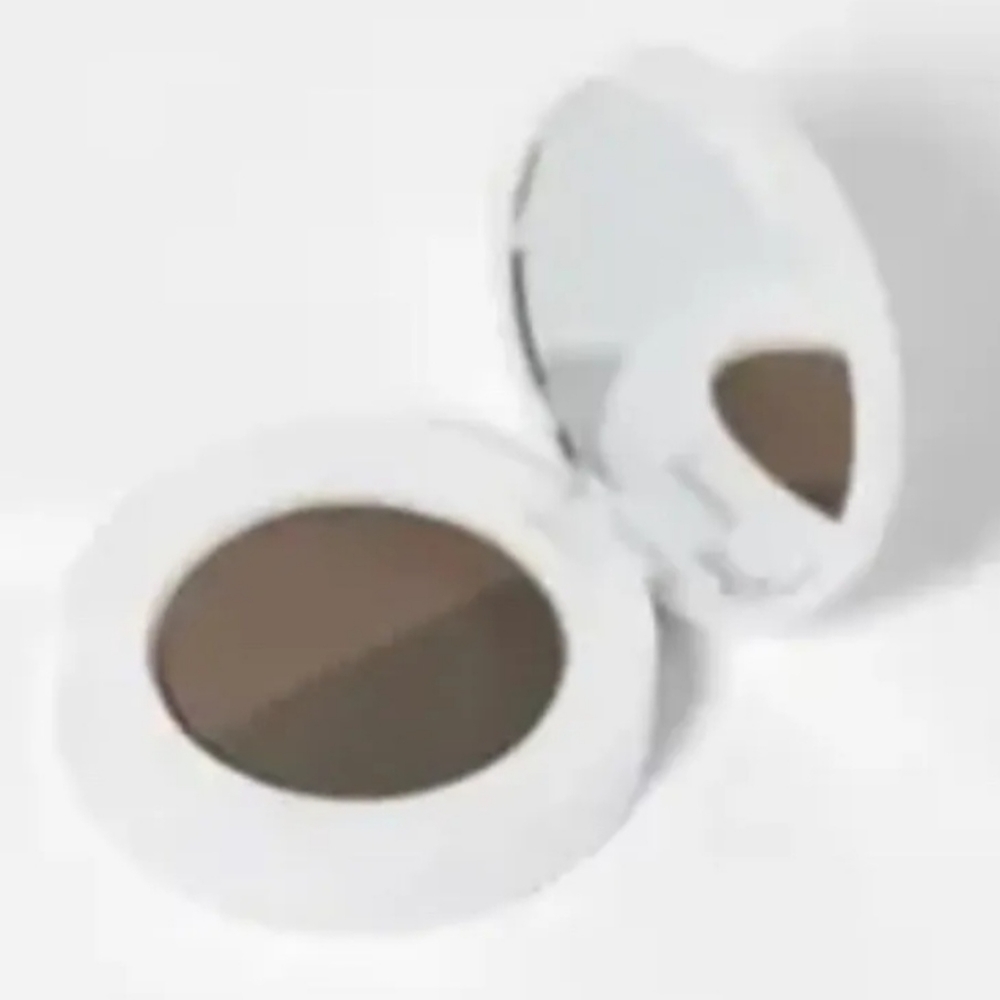 BH Cosmetics Brow Duo Eyebrow Powder - Dark Brown Compact with a Mirror NIB